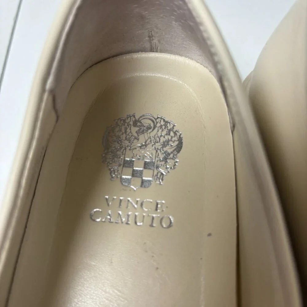 Vince Shoe Warren Platform Slip-on Sneaker Croc‎ Embossed Leather Goring Cream